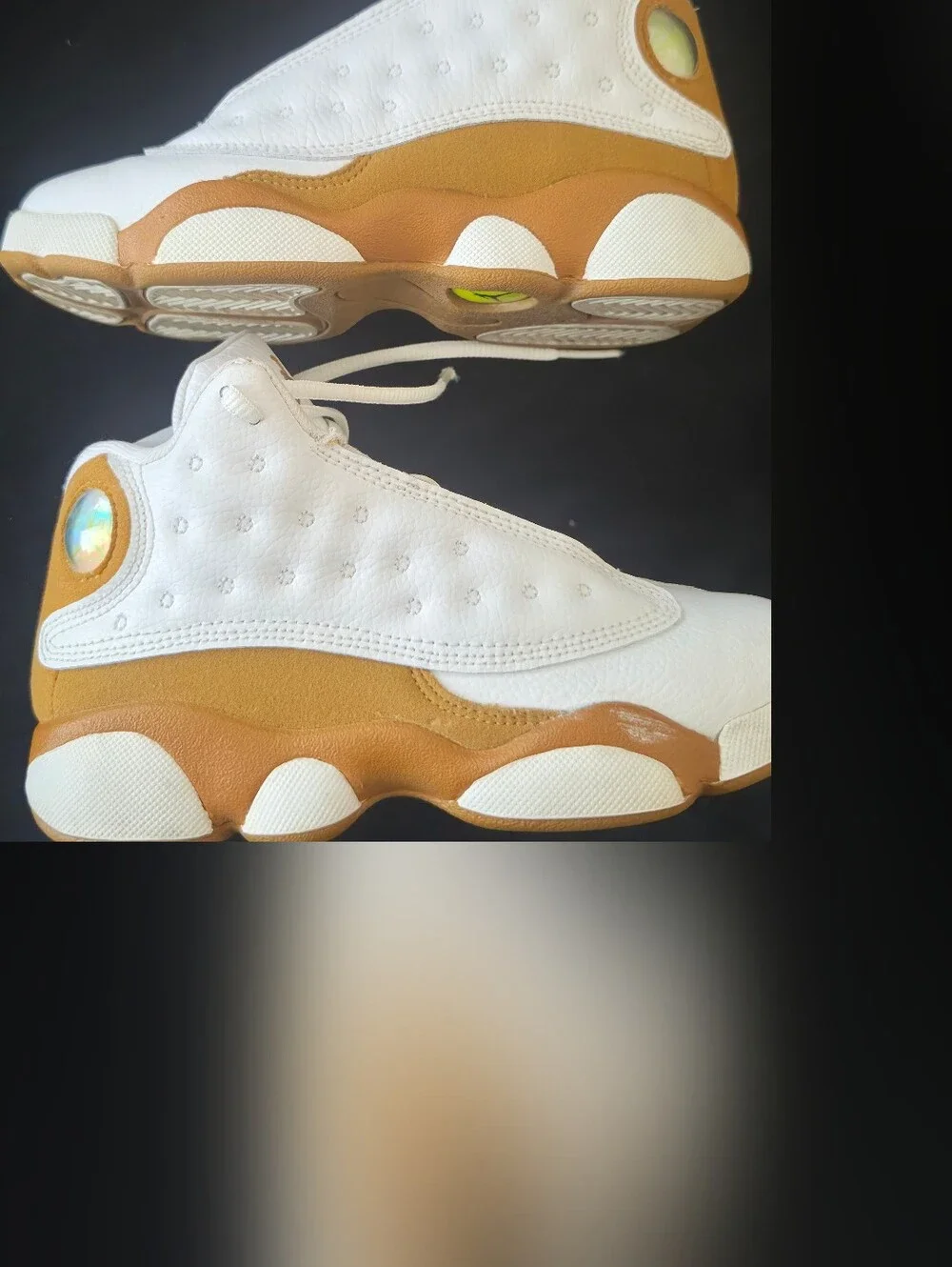 Jordan Kids White and Gold Basketball Sneakers